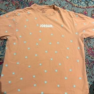 Jordan Tan and Blue Patterned Men's Tee